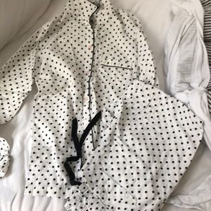Victoria secret pjs. Black polka dots